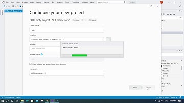 how to create C++ CLR Project in Visual Studio 2019