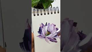 FLOWER Painting Elsa Weiß Bekolli #ElsaArtLine #floral #painting #elsaweissbekolli #art #sketchbook