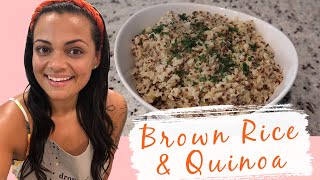 Easy Brown Rice &amp; Quinoa Recipe | 20 minutes | meal-prep | Healthy Food | Weight Loss Cooking