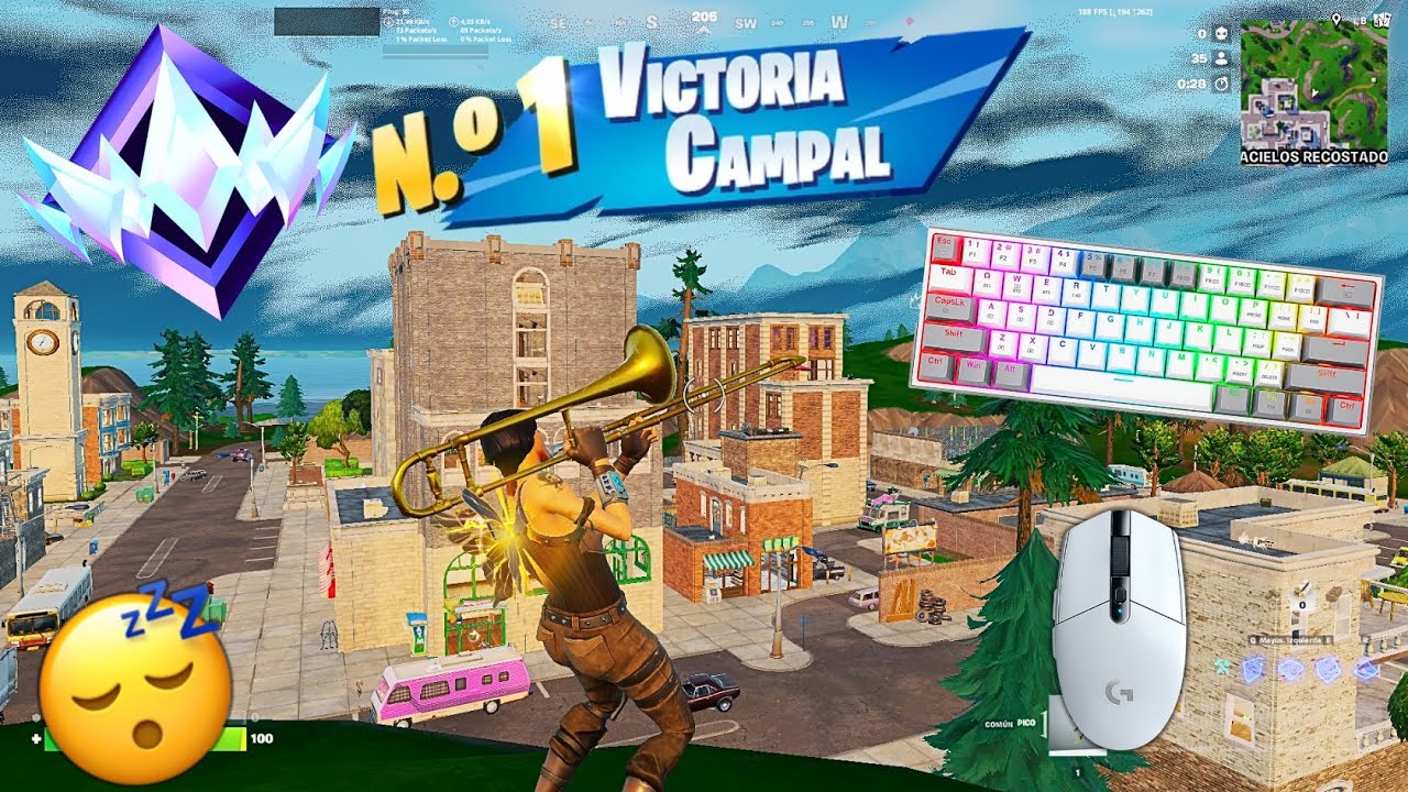 QUIERO SER UN PRO EN FORTNITE ASMR 😴0 DE PING VS 100 DE PING | Keyboard & Mouse Sounds 😍360FPS 4K