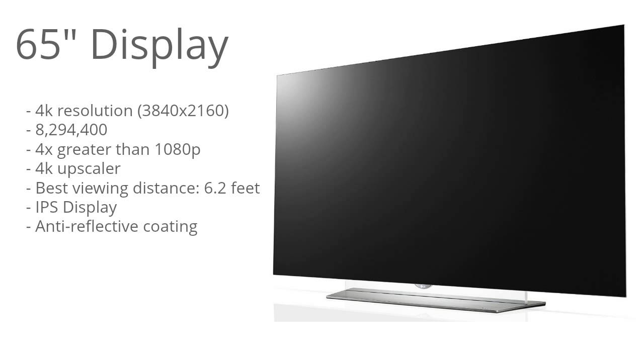 LG 65EF9500 65-Inch 4K Ultra HD Smart OLED TV - BUNDLE!