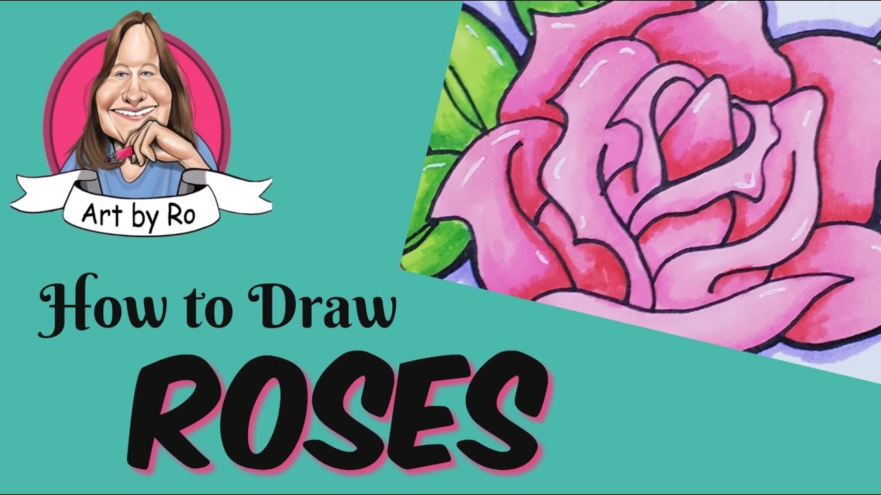How To Draw A Rose With Markers YouTube