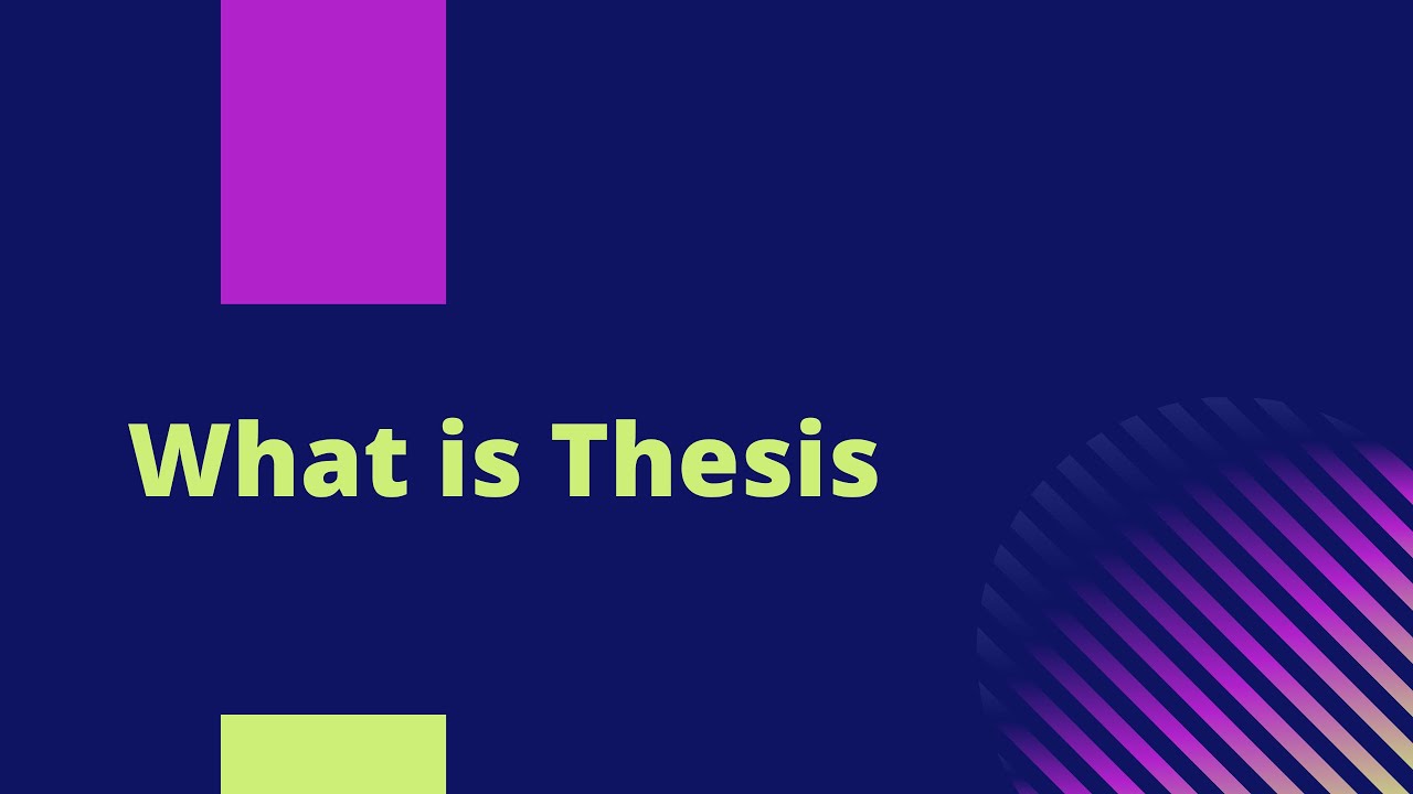 what is thesis in hindi definition