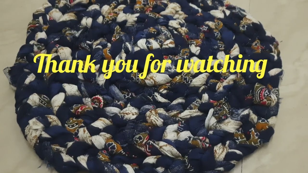 How to make simple DoormatDoormat making from old kurtispaydan banana ka tarika YouTube