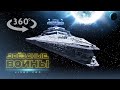 Star Wars 360° VR - Star Destroyer is flying to the Death Star