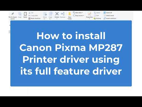 Cara Instal Driver Printer MP 287. 