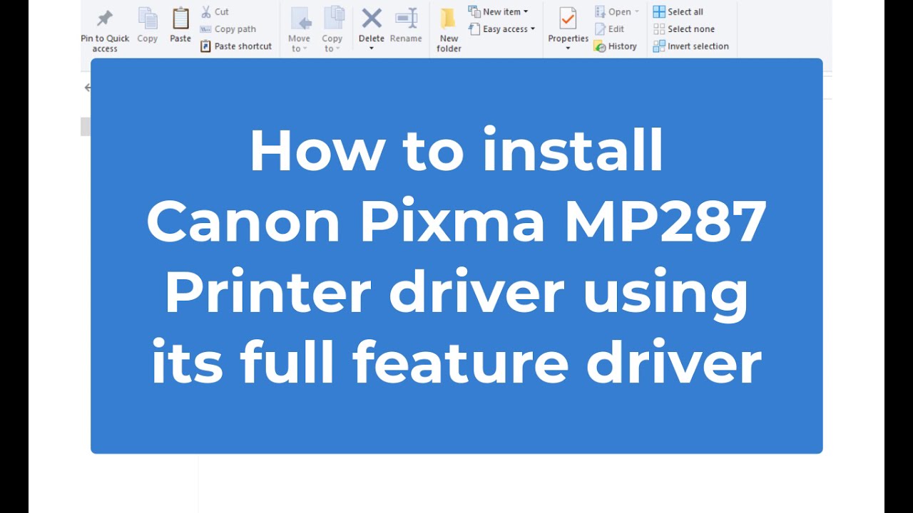 install Canon Pixma printer driver Windows - YouTube