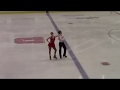 Ana and ben pairs short at usfs novice challenge skate