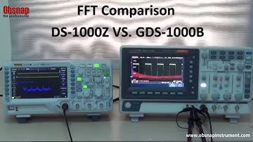 GW Instek The comparison of FFT Function, Digital Oscilloscope GDS 1000B vs DS 1000Z
