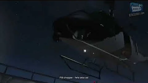 GTA V (2013) Roof FIB Lot Scene! Sparta Execution Remix
