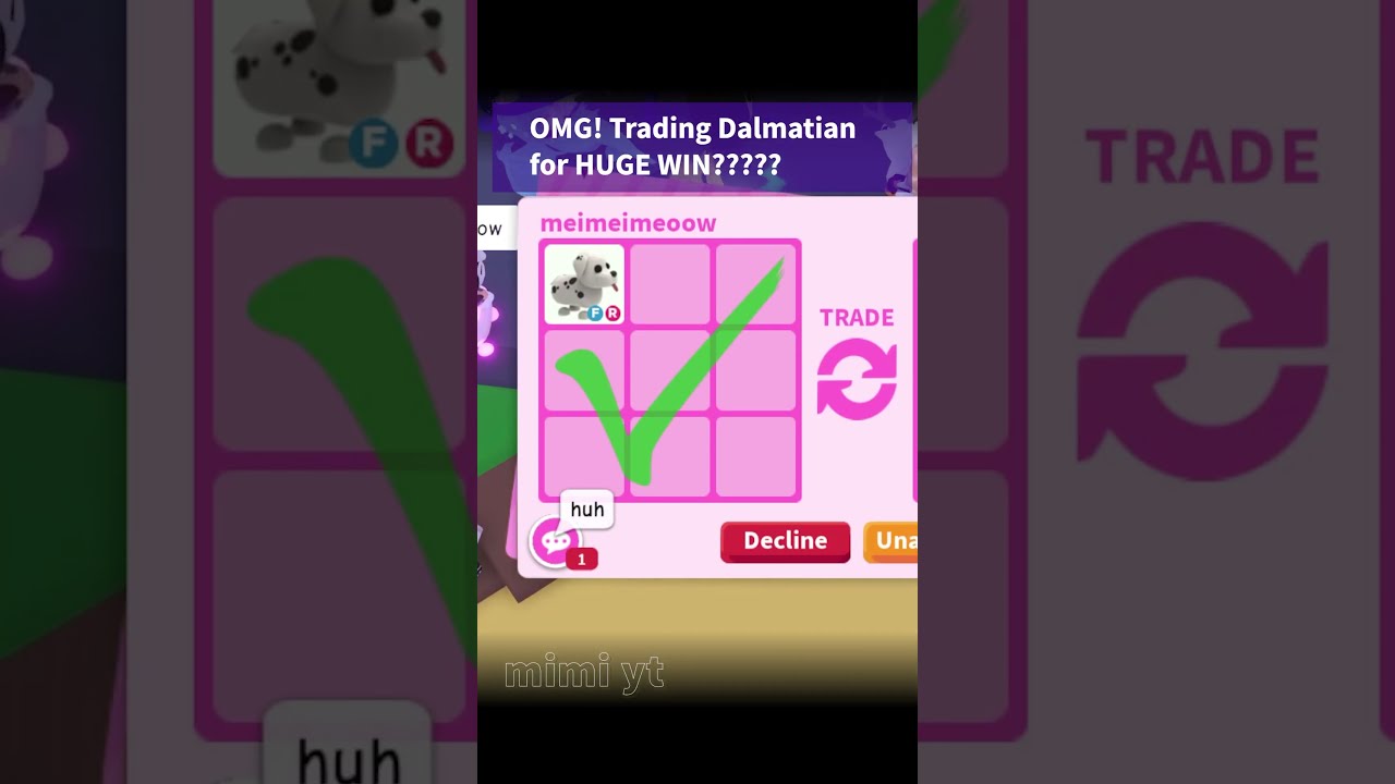 OMG HUGE WIN FOR MY DALMATIAN W F L ADOPT ME TRADING