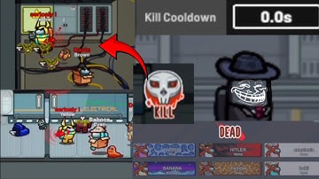 AMONG US NO KILL COOLDOWN GAMEPLAY COMPILATION #1 (0 SECOND)...💔🥀