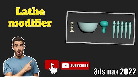 3ds Max Lathe Modifier Tutorial||3ds max 2022