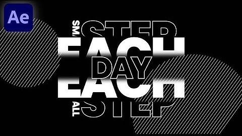 Elegant Text Animation In Adobe After Effects - After Effects Tutorial - No Plugins.