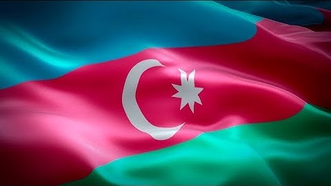 Azerbaijan waving flag. National 3d Europe flag waving. Sign of Baku. Azerbaijan flag Full HD