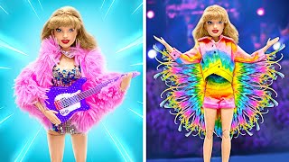 Transformação Fantástica de Boneca 💃 Maquiagem Mágica Inspirada na Taylor Swift 🤩