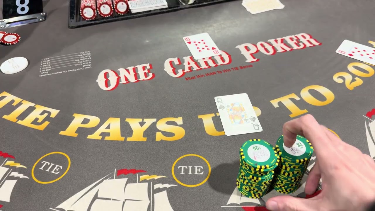 This casino war session escalated quickly