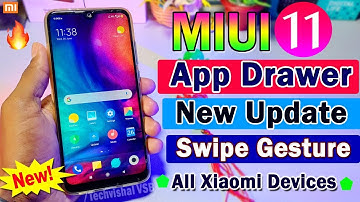 MIUI 11 New Update App Drawer System Launcher Swipe Features | App Drawer Swipe Gestures | MIUI 11