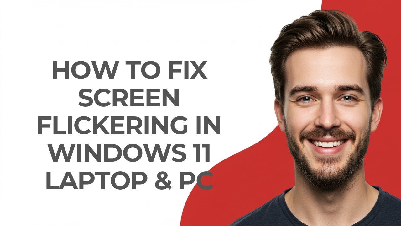 How To Fix Screen Flickering In Windows 11 Laptop & PC - GUIDE! - YouTube