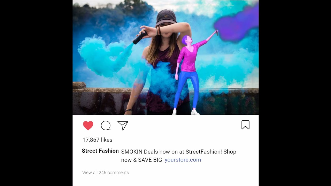 Smoke Character Effect - CreateStudio Scroll Stopper Templates