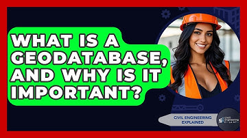 What Is A Geodatabase, And Why Is It Important? - Civil Engineering Explained