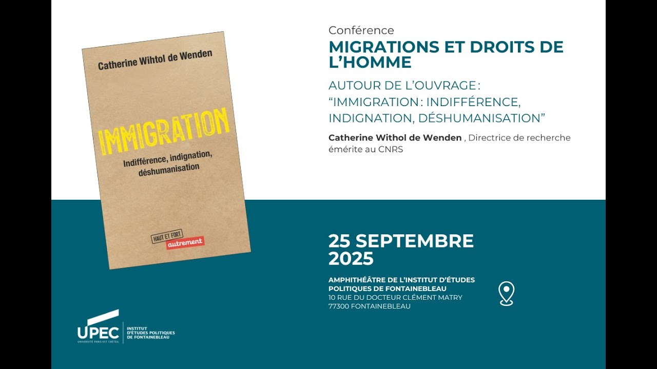 Conférence - Catherine Whitol de Wenden "Migrations et droits de l'homme"