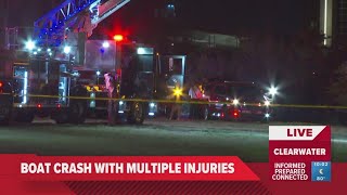 Multiple injuries reported after boat crash near Memorial Causeway Bridge in Clearwater, police say