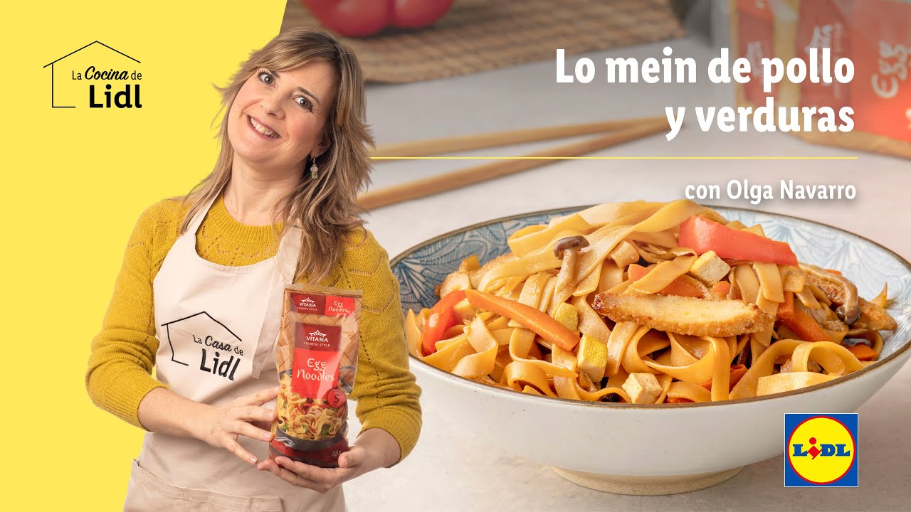 Lo mein de pollo y verduras 🍜🍗| Recetas Asiáticas | Lidl España
