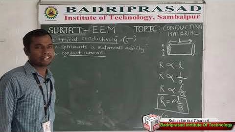 ELECTRICAL ENGINEERING MATERIAL -BY Er. Umesh chandra prusty |  Conducting material |  part-1