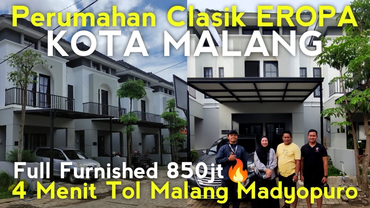 PERUMAHAN KOTA MALANG PREMIUM FULL FURNITUR ⁉️EROPA CLASIK 4 MENIT TOL MALANG⚠️850 JT