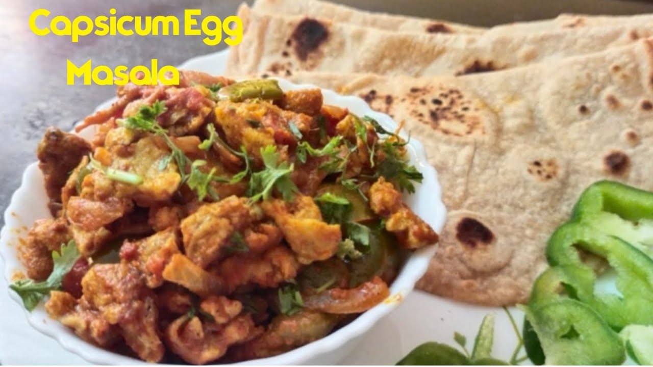 Capsicum Egg Masala recipe Easy Egg dishes Side dish for Chapathi