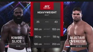 UFC 5 Kimbo Slice Vs Alistair Overeem - Awesome #UFC Heavyweight Fight English Commentary PS5