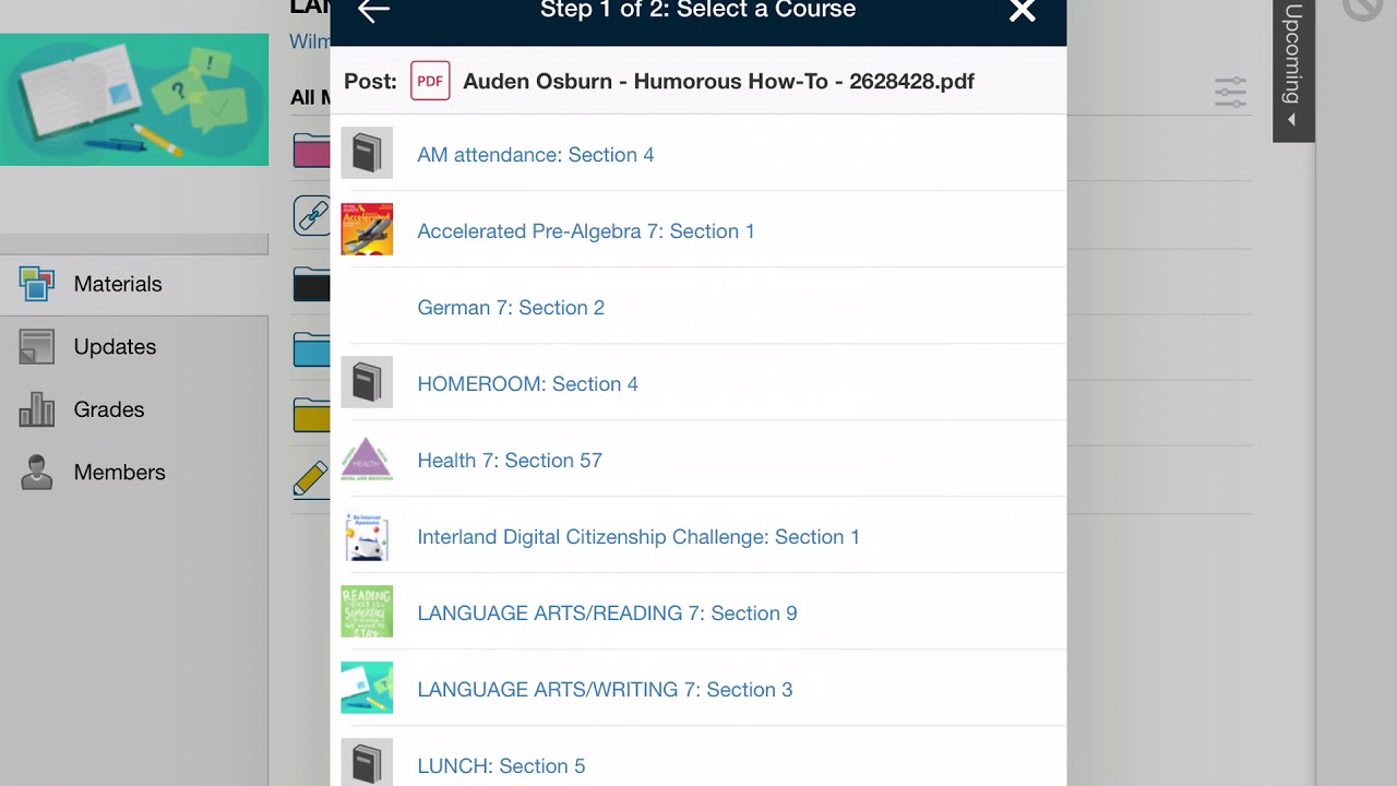 how to add a google doc assignment to schoology