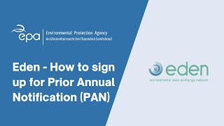 EPA Ireland EDEN Application - how to sign up for Prior Annual Notification (PAN) screenshot 5