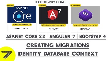 Creating ASP.NET Core 2.2 & Angular 7 Application - Adding Migrations