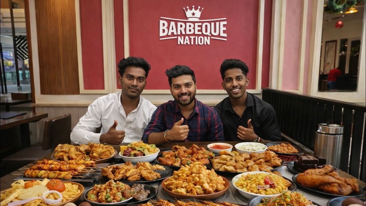 Barbeque nation Unlimited food vlog 🔥 #barbequenation 