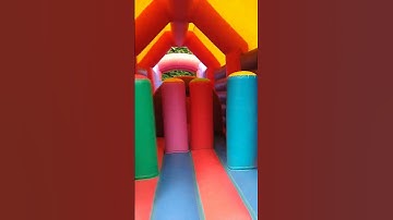 Bouncy Castle Videos - Jungle Theme Obstacle Course