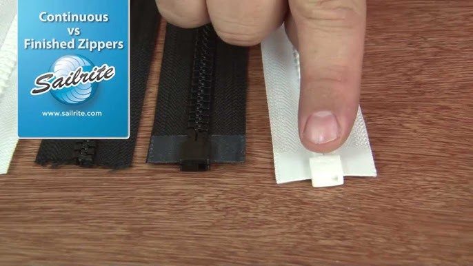 Installing Zipper Bottom & Top Stops on #5 Metal Chain Zippers 