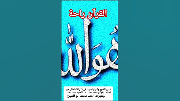 القرآن الكريم راحة نفسية استمع#fyp #اكسبلور #دويتو #duet #صلوا_على_النبي #القرآن_الكريم