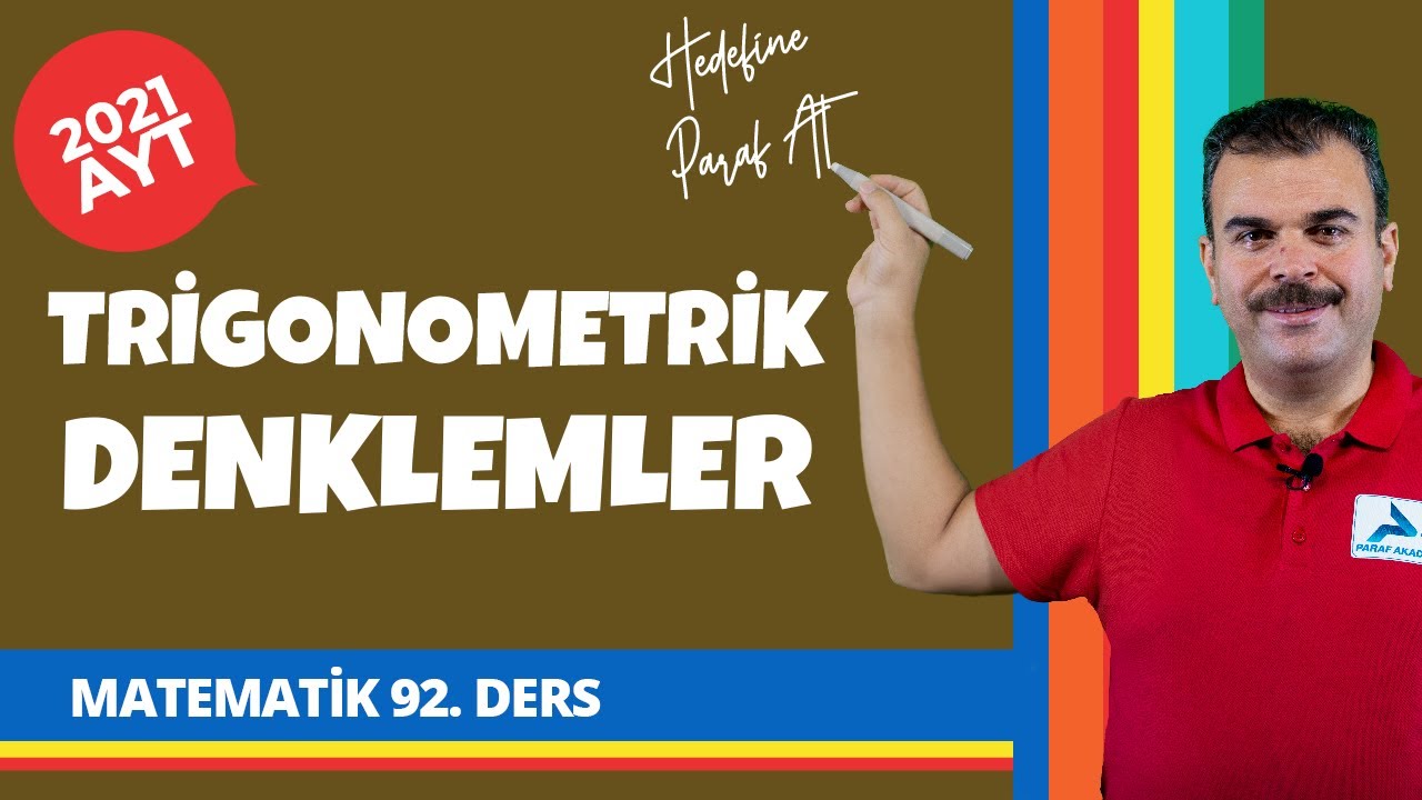 Trigonometrik Denklemler | 2022 AYT Matematik Konu Anlatımları