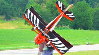 CRASHED! XL MAMBA 70CC RC BIPLANE 3D FLIGHT ENDED BADLY