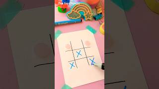 Tic - tac - toe game❌⭕ /💧🎉Magic drops #shorts #art #draw #drawing #youtubeshorts #artwork #diy