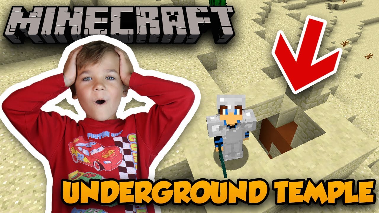 UNDERGROUND DESERT TEMPLE in MINECRAFT SURVIVAL MODE - YouTube
