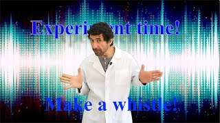 Where is sound? Make a whistle. Experiment time!