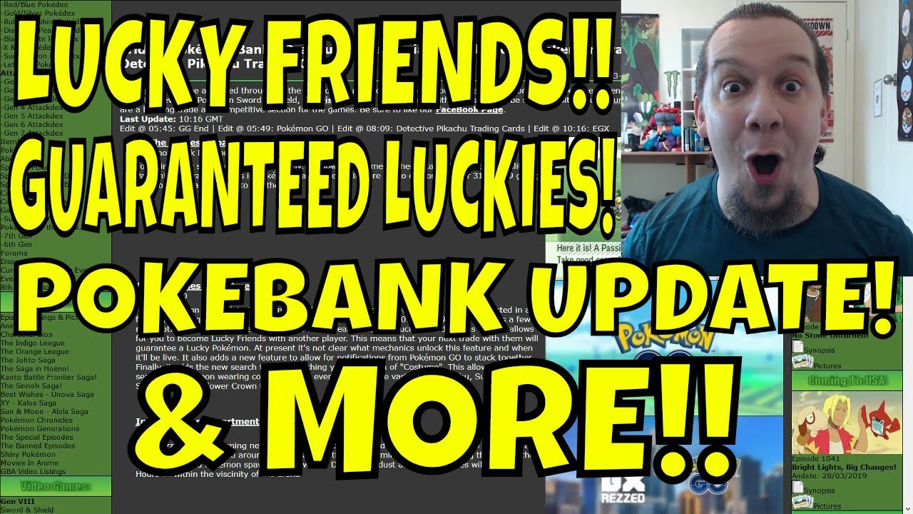 LUCKY FRIENDS COMING TO POKEMON GO!! LUCKY TRADES GUARANTEED! Pokebank