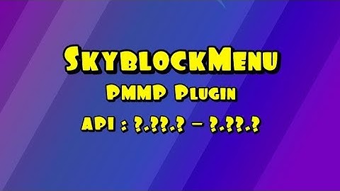 Minecraft | SkyblockMenu Plugin | PMMP Review