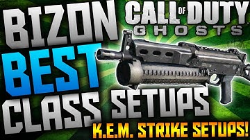 COD: Ghosts - "BIZON" - BEST CLASS SETUPS - KEM STRIKE CLASS SETUPS! (Ghosts Bizon Class Setups)