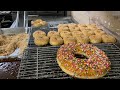 Part 4 making a special big donut  giant rainbow glaze