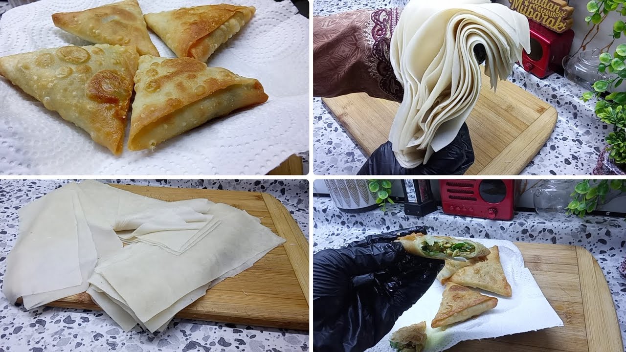 السمبوسه الرمضانيه 🌙✨☺️اوراق عجينه السمبوسه باسهل طريقة بكيلو طحين بكميه وفيره ناجحه 100٪ تخبل 