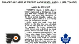 Philadelphia flyers at toronto maple leafs - march 1 1978 (tv audio)